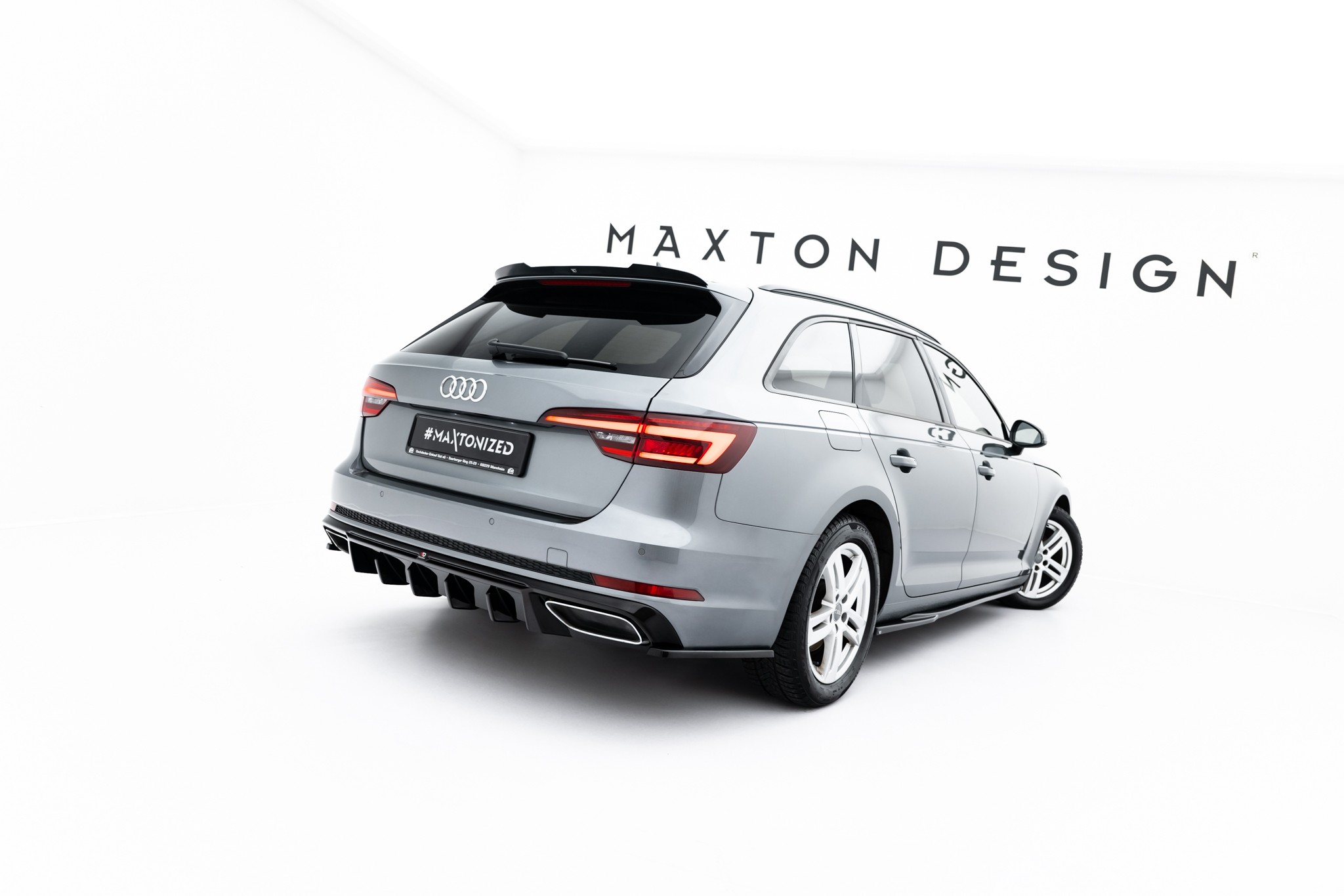 REAR VALANCE SUITABLE FOR AUDI A4 / A4 S-LINE SEDAN / AVANT B9 – MAXTON DESIGN - 6