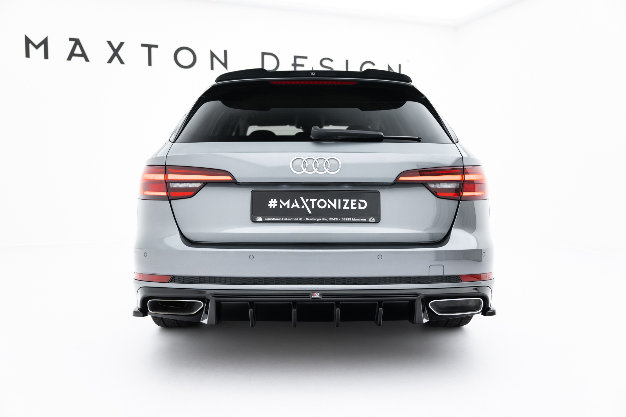REAR VALANCE SUITABLE FOR AUDI A4 / A4 S-LINE SEDAN / AVANT B9 – MAXTON DESIGN - 5
