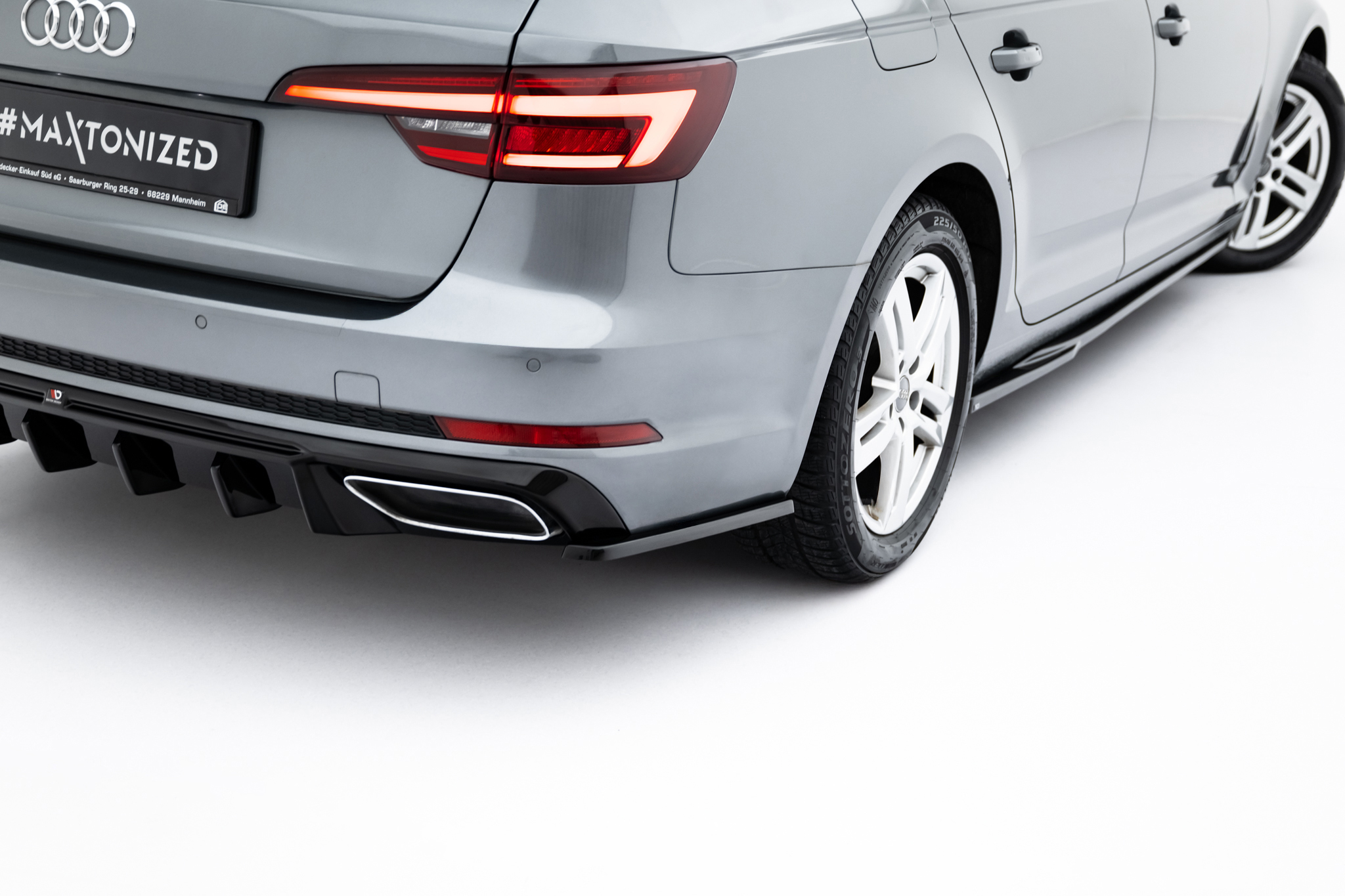 REAR SIDE SPLITTERS SUITABLE FOR AUDI A4 / A4 S-LINE / S4 SEDAN / AVANT B9 – MAXTON DESIGN