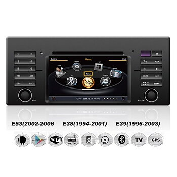 7" BMW E39 E53 X5 M5 E38 ANDROID 13 CUSTOM HEADUNIT
