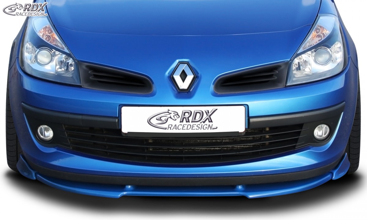 FRONT SPOILER VARIO-X RENAULT CLIO 3 PHASE 1 (NOT RS) FRONT LIP SPLITTER - 4