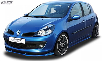 FRONT SPOILER VARIO-X RENAULT CLIO 3 PHASE 1 (NOT RS) FRONT LIP SPLITTER