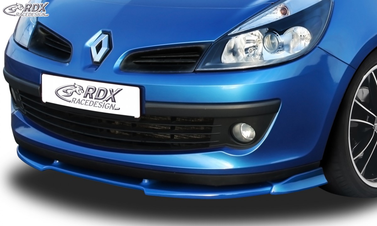 FRONT SPOILER VARIO-X RENAULT CLIO 3 PHASE 1 (NOT RS) FRONT LIP SPLITTER