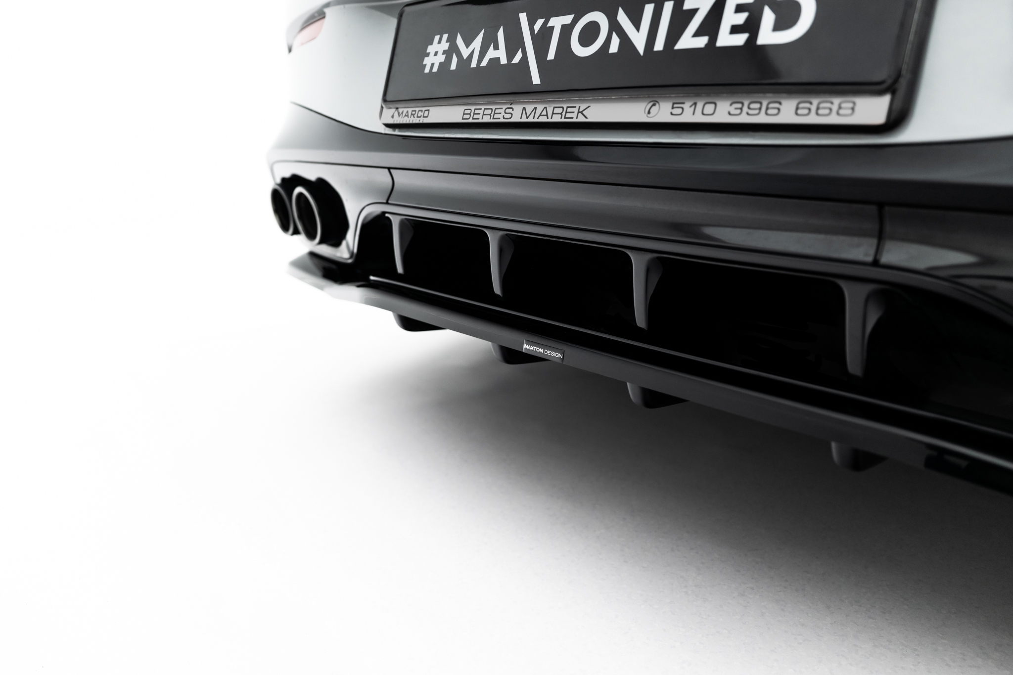 REAR SPLITTER (WITH VERTICAL BARS) SUITABLE FOR MERCEDES-AMG CLE 53 AERO C236 – MAXTON DESIGN - 4