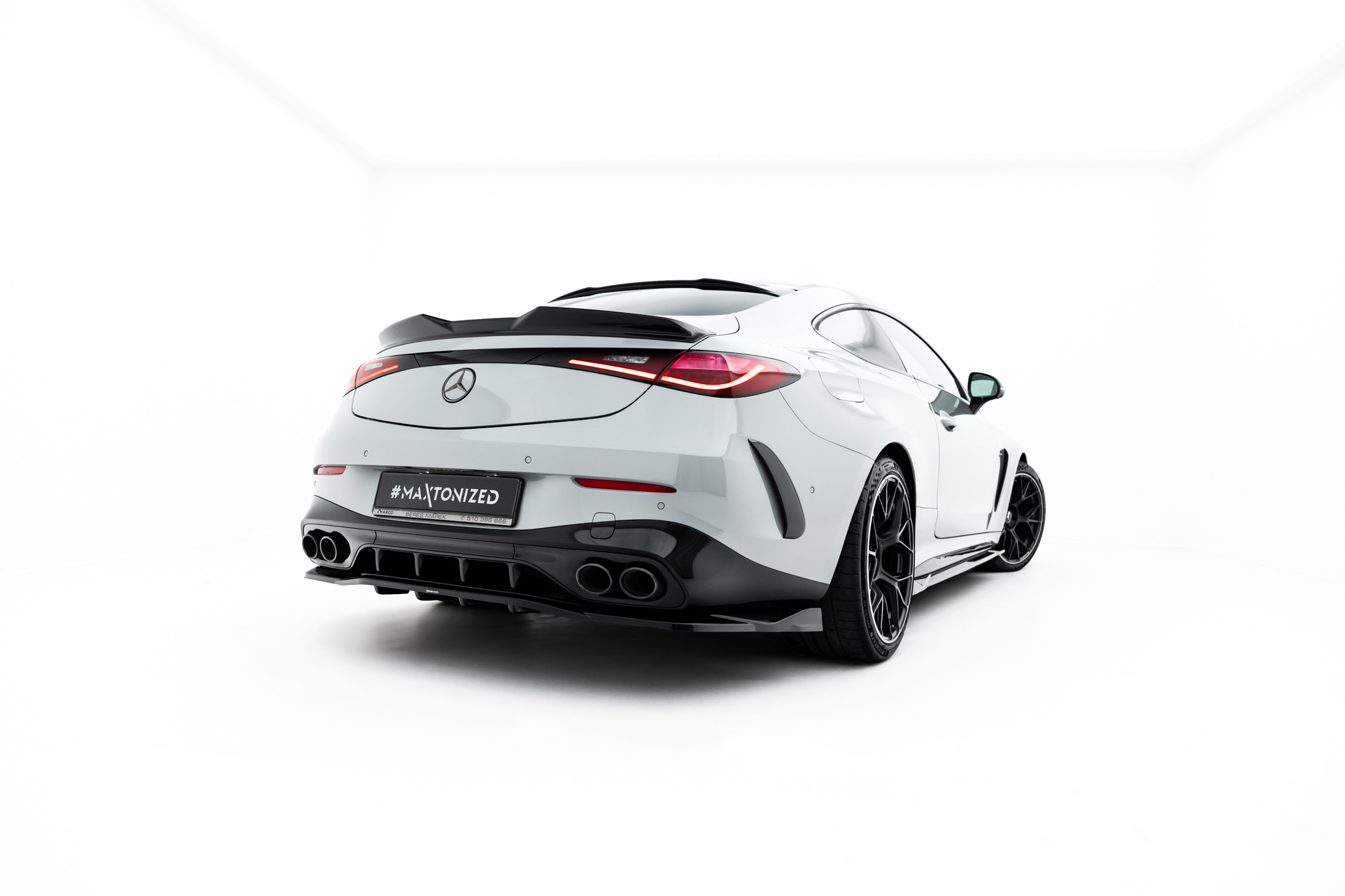 REAR SPLITTER (WITH VERTICAL BARS) SUITABLE FOR MERCEDES-AMG CLE 53 AERO C236 – MAXTON DESIGN - 6