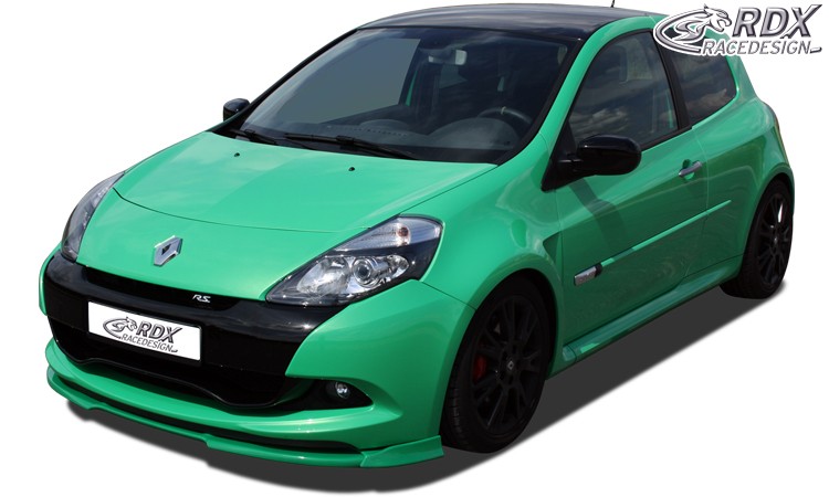 FRONT SPOILER VARIO-X RENAULT CLIO 3 RS PHASE 2 FRONT LIP SPLITTER - 4