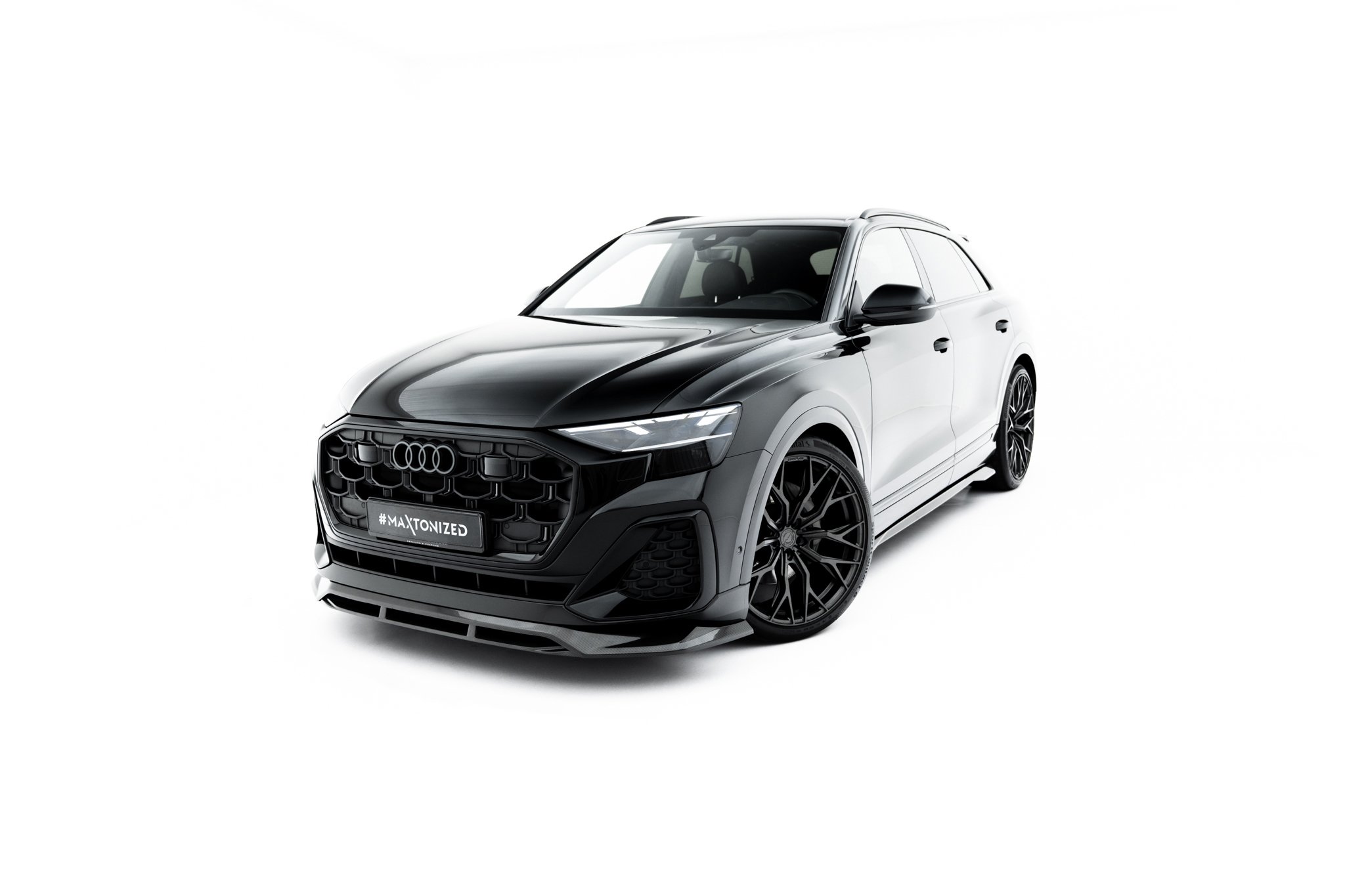 PREPREG CARBON FIBER FRONT SPLITTER SUITABLE FOR AUDI SQ8 / Q8 S-LINE MK1 FACELIFT – MAXTON DESIGN - 8