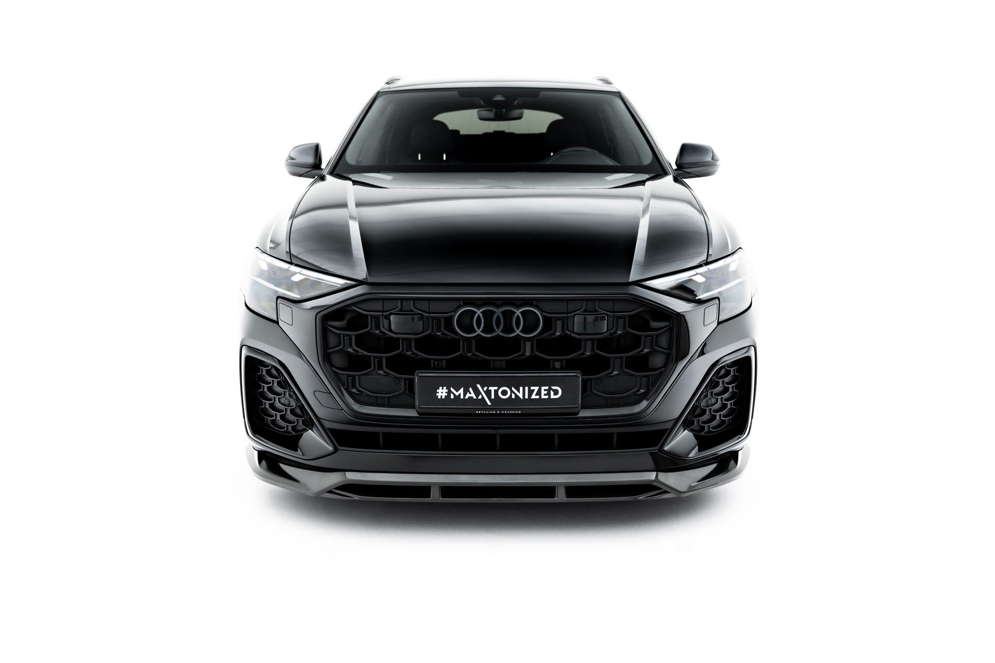 PREPREG CARBON FIBER FRONT SPLITTER SUITABLE FOR AUDI SQ8 / Q8 S-LINE MK1 FACELIFT – MAXTON DESIGN - 10