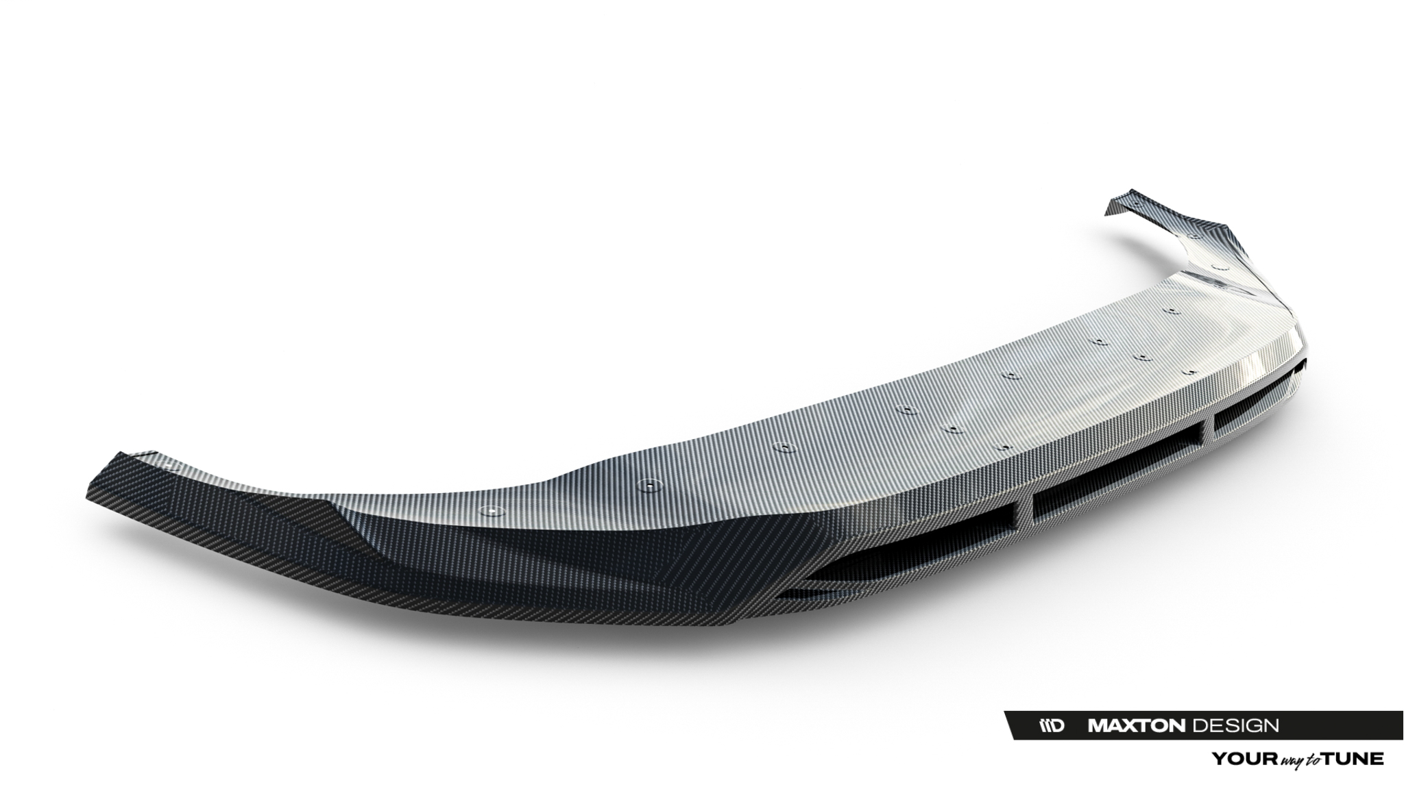 PREPREG CARBON FIBER FRONT SPLITTER SUITABLE FOR AUDI SQ8 / Q8 S-LINE MK1 FACELIFT – MAXTON DESIGN - 2