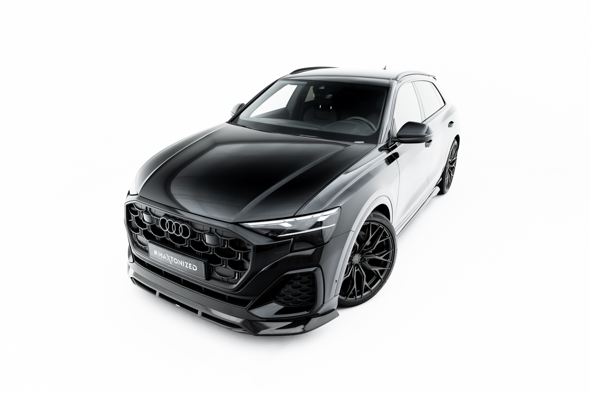 PREPREG CARBON FIBER FRONT SPLITTER SUITABLE FOR AUDI SQ8 / Q8 S-LINE MK1 FACELIFT – MAXTON DESIGN - 7
