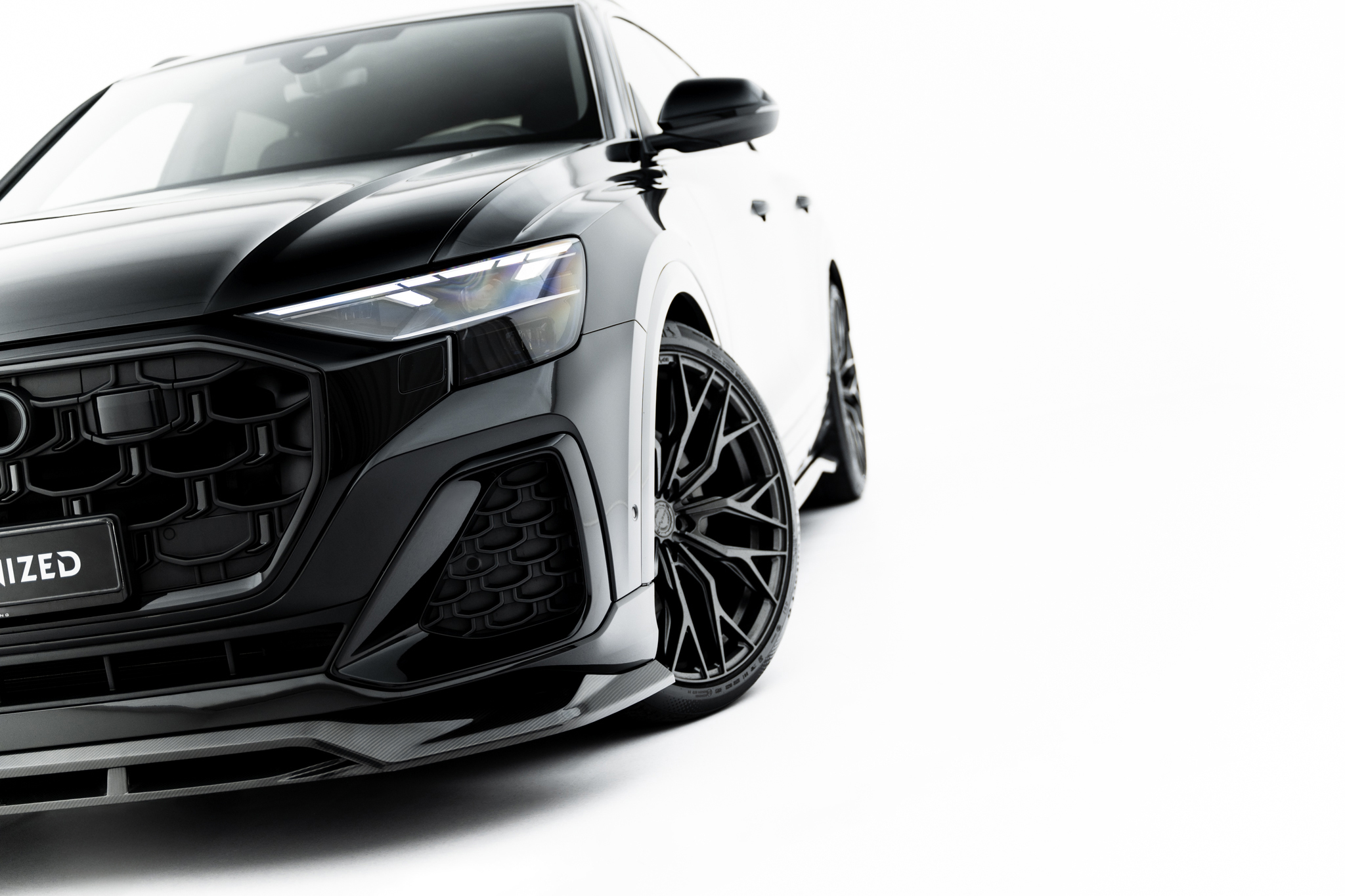 PREPREG CARBON FIBER FRONT SPLITTER SUITABLE FOR AUDI SQ8 / Q8 S-LINE MK1 FACELIFT – MAXTON DESIGN - 9