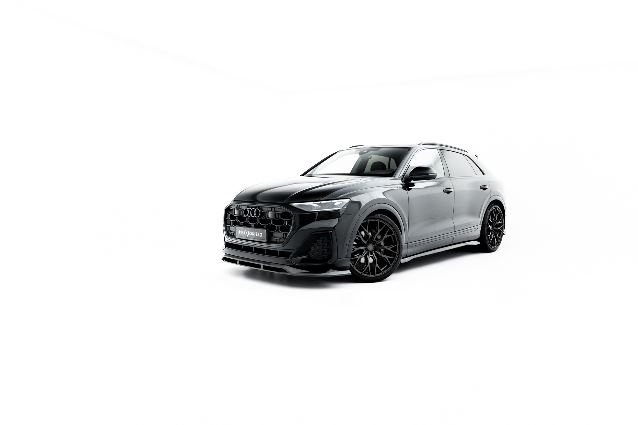 PREPREG CARBON FIBER FRONT SPLITTER SUITABLE FOR AUDI SQ8 / Q8 S-LINE MK1 FACELIFT – MAXTON DESIGN - 4