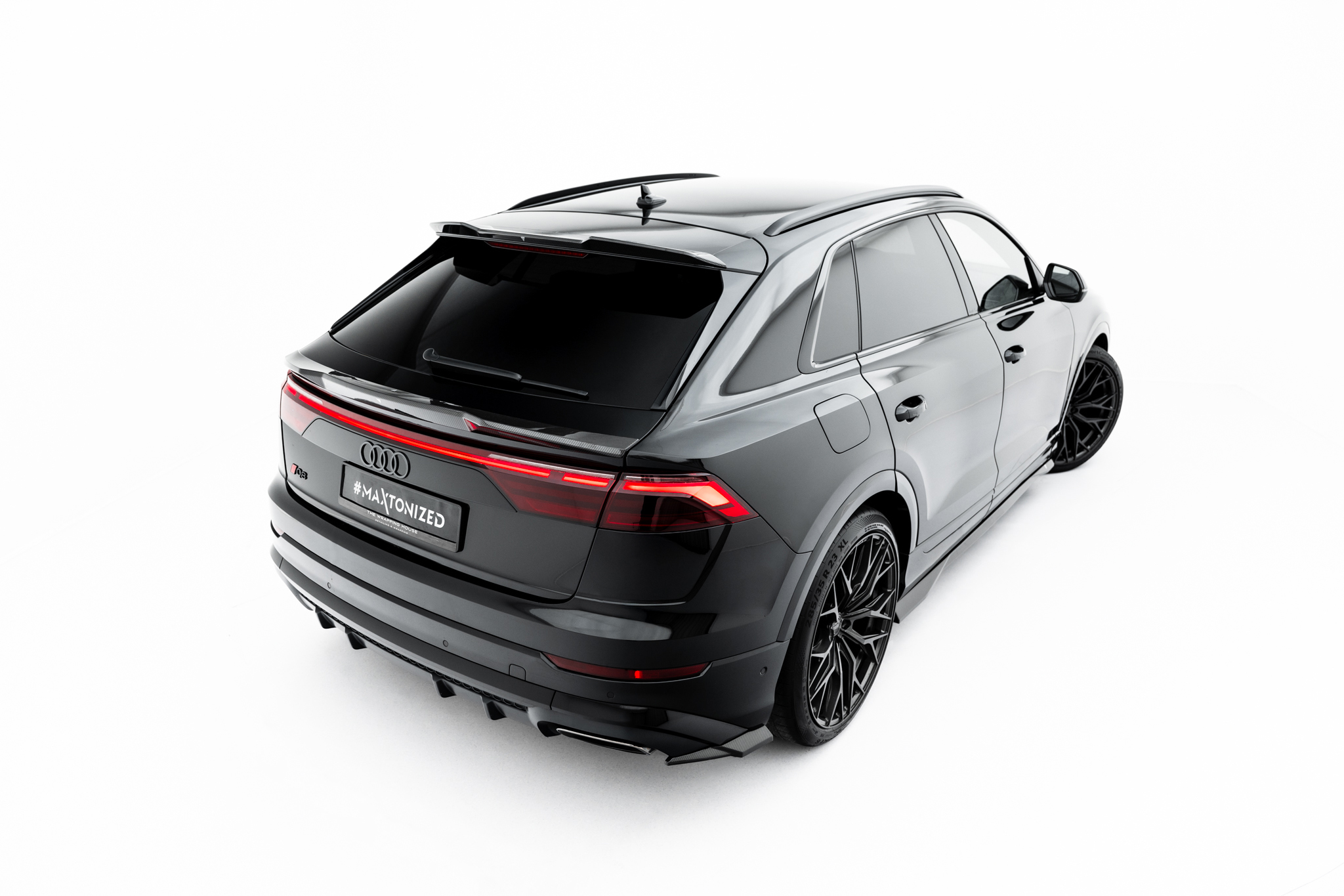 PREPREG CARBON FIBER TAILGATE SPOILER (UPPER) SUITABLE FOR AUDI SQ8 / Q8 S-LINE MK1 FACELIFT – MAXTON DESIGN - 4