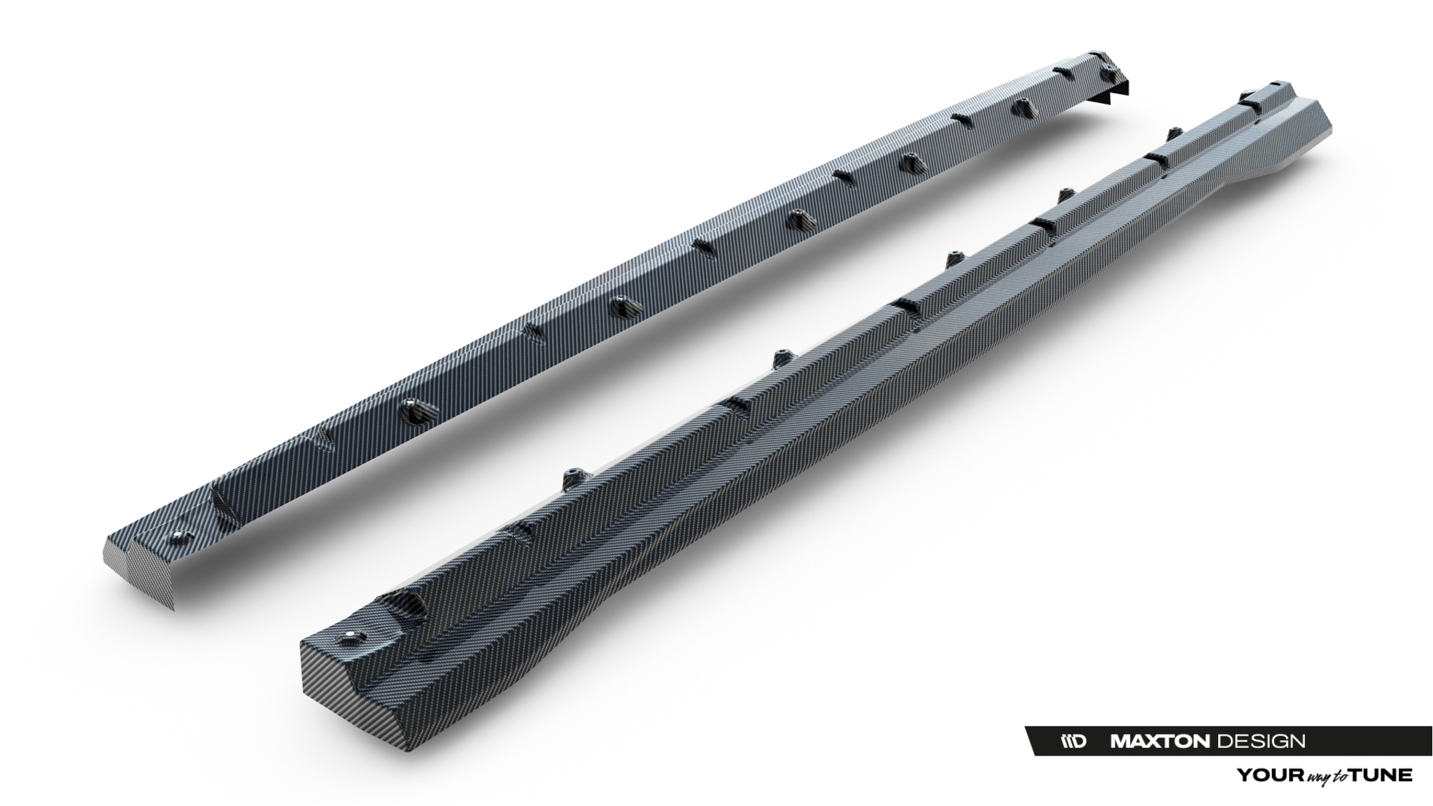 PREPREG CARBON FIBER SIDE SKIRTS SUITABLE FOR AUDI SQ8 / Q8 S-LINE MK1 FACELIFT – MAXTON DESIGN - 5