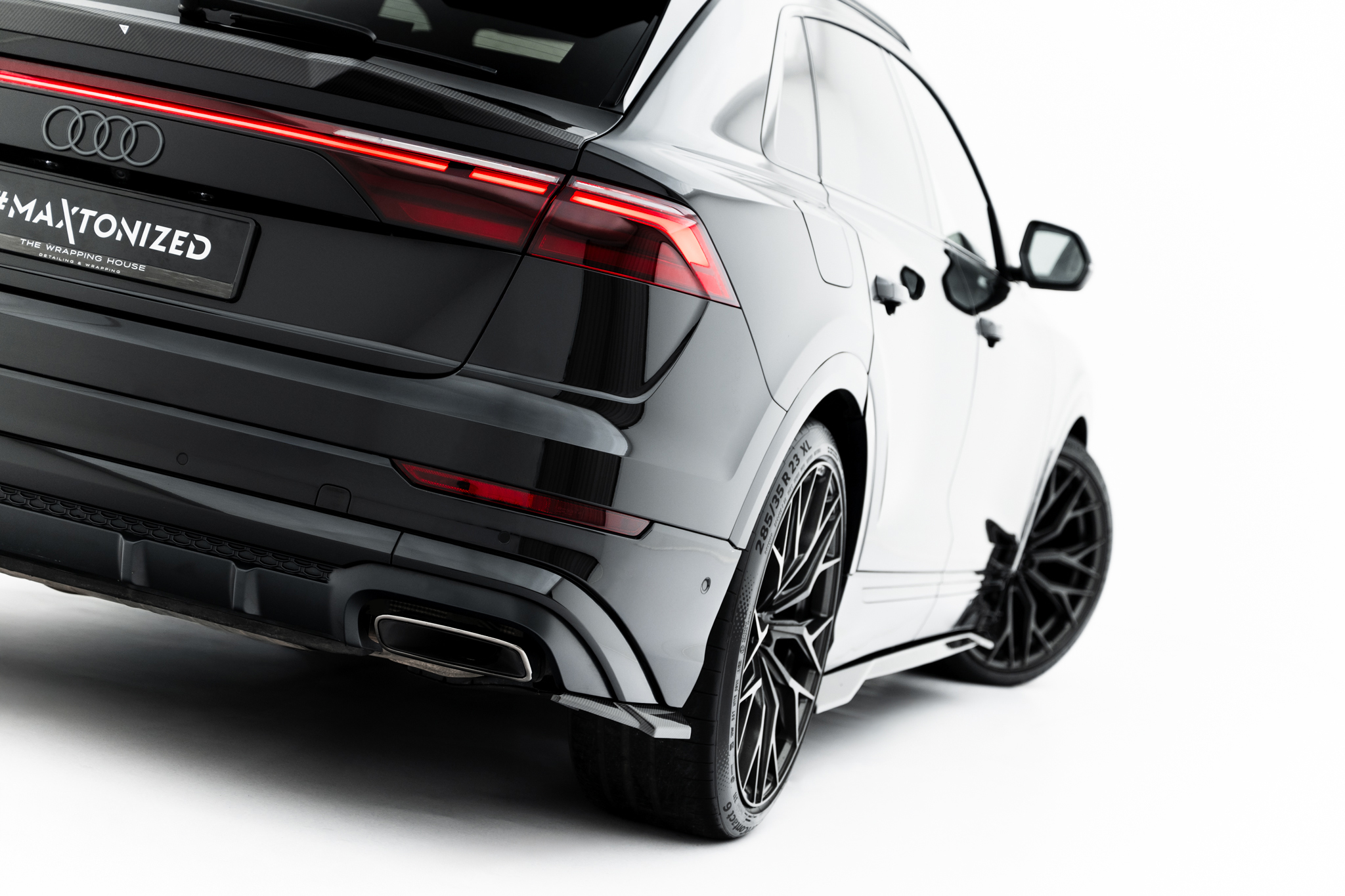 PREPREG CARBON FIBER REAR SIDE SPLITTERS SUITABLE FOR AUDI SQ8 / Q8 S-LINE MK1 FACELIFT – MAXTON DESIGN - 3