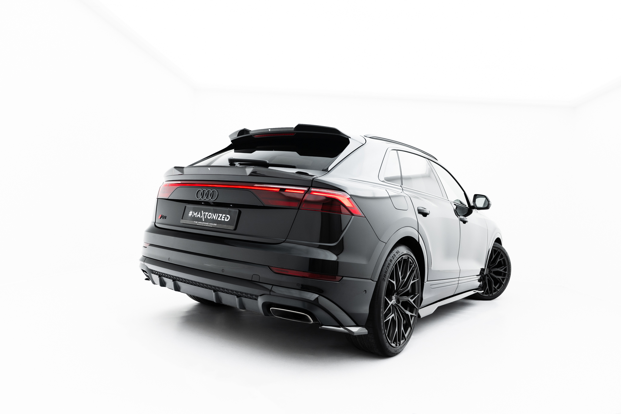 PREPREG CARBON FIBER REAR SIDE SPLITTERS SUITABLE FOR AUDI SQ8 / Q8 S-LINE MK1 FACELIFT – MAXTON DESIGN - 4