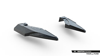 PREPREG CARBON FIBER REAR SIDE SPLITTERS SUITABLE FOR AUDI SQ8 / Q8 S-LINE MK1 FACELIFT – MAXTON DESIGN