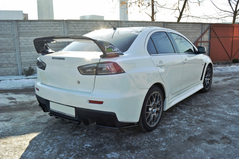 REAR SIDE SPLITTERS MITSUBISHI LANCER EVO X (WITHOUT VERTICAL BARS) - 4
