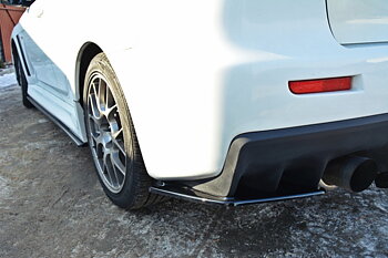 REAR SIDE SPLITTERS MITSUBISHI LANCER EVO X (WITHOUT VERTICAL BARS)