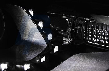 HEADLIGHTS VW TIGUAN 2011 -  DRL BLACK
