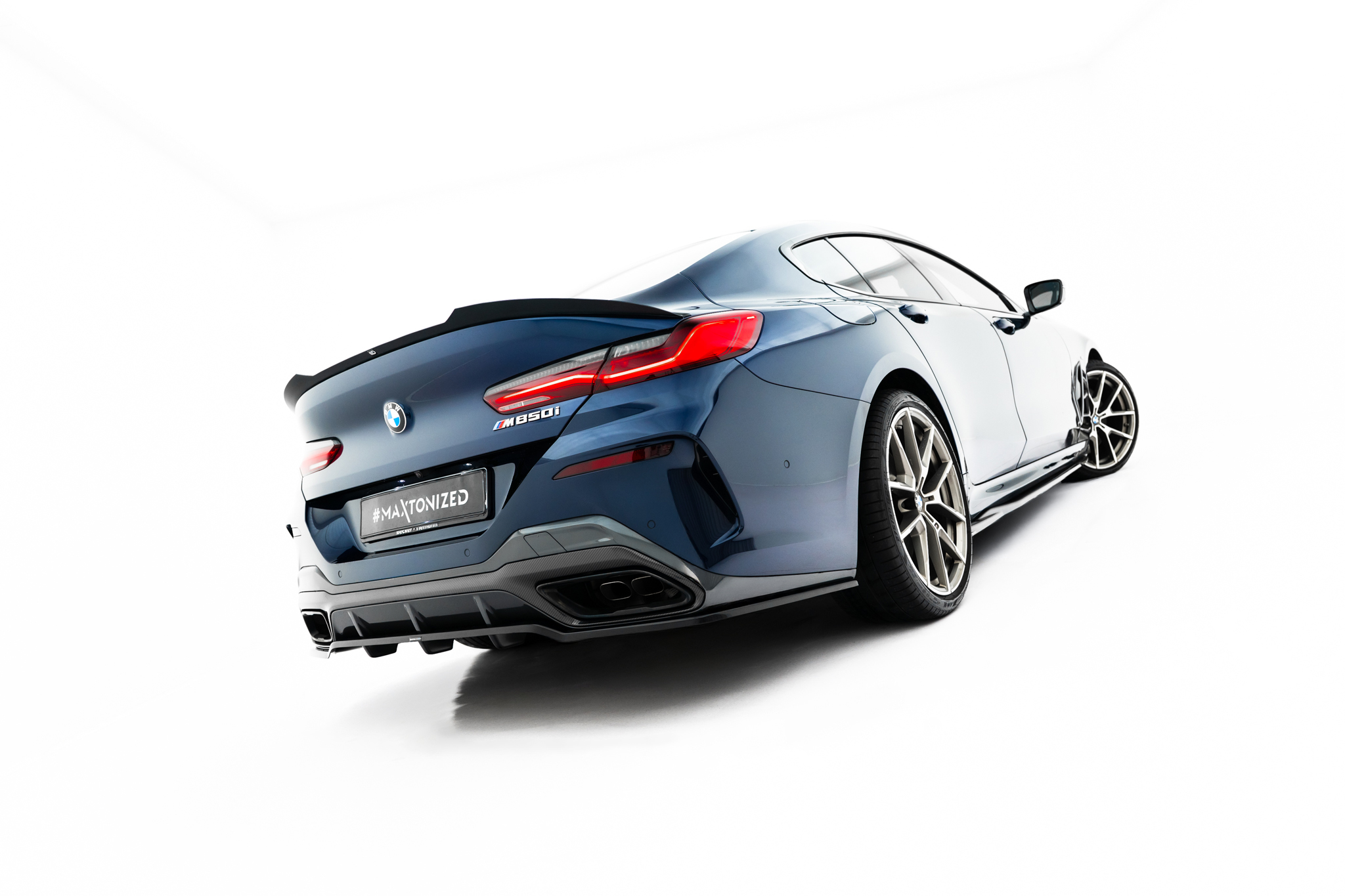 REAR SPLITTER (WITH VERTICAL BARS) SUITABLE FOR BMW 8 GRAN COUPE M-PACK G16 – MAXTON DESIGN - 4