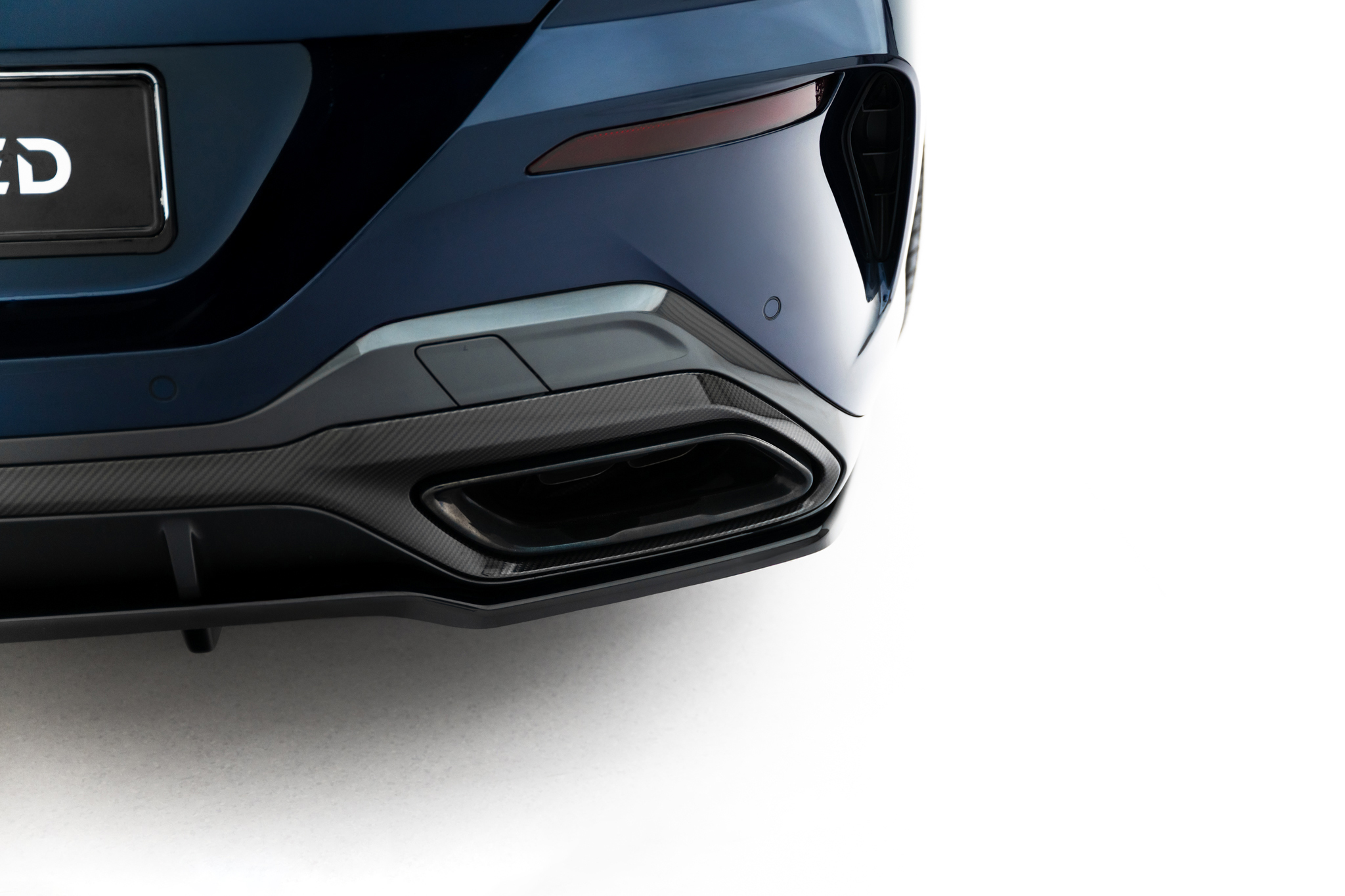 REAR SPLITTER (WITH VERTICAL BARS) SUITABLE FOR BMW 8 GRAN COUPE M-PACK G16 – MAXTON DESIGN