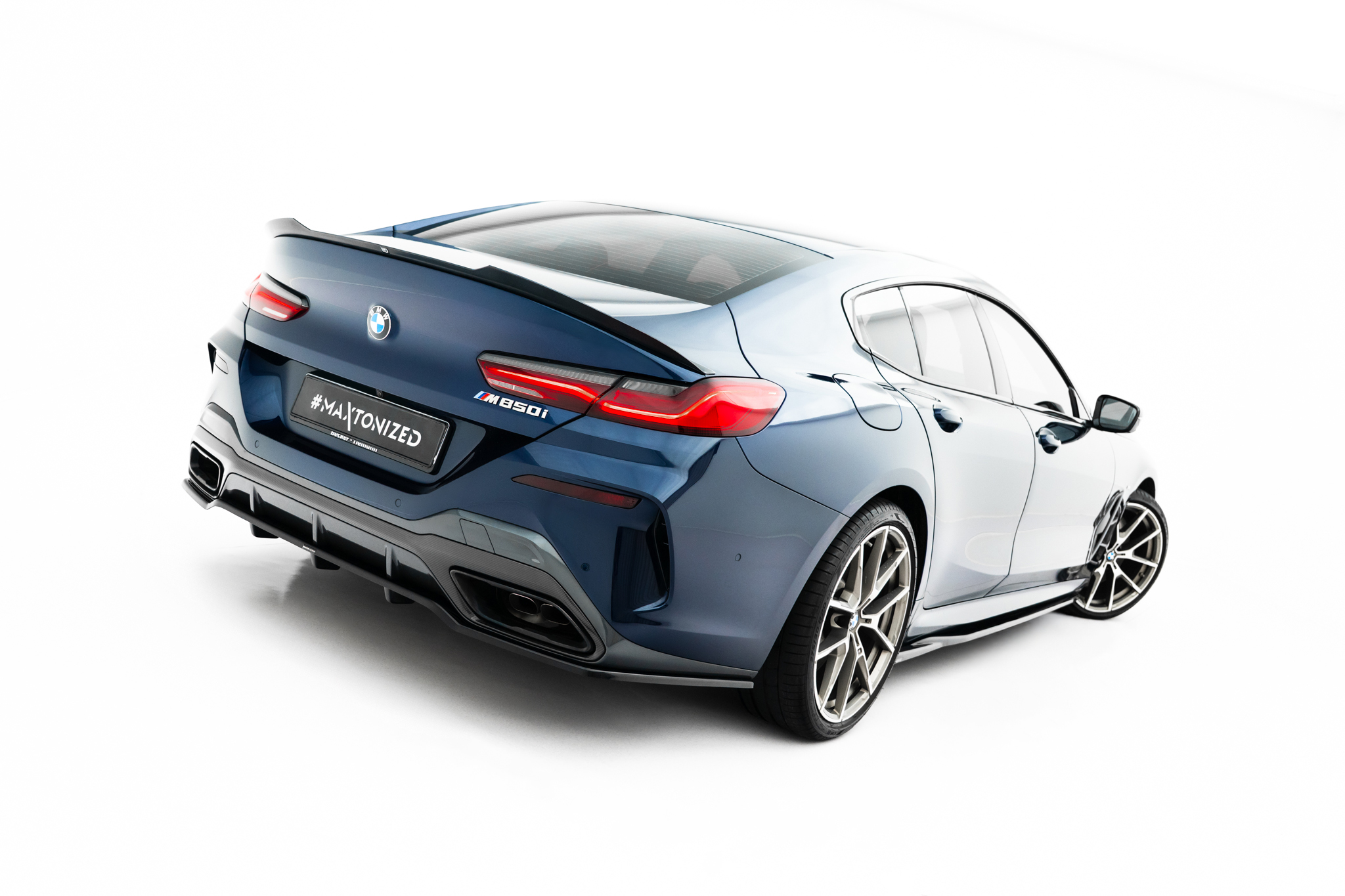 REAR SPLITTER (WITH VERTICAL BARS) SUITABLE FOR BMW 8 GRAN COUPE M-PACK G16 – MAXTON DESIGN - 2