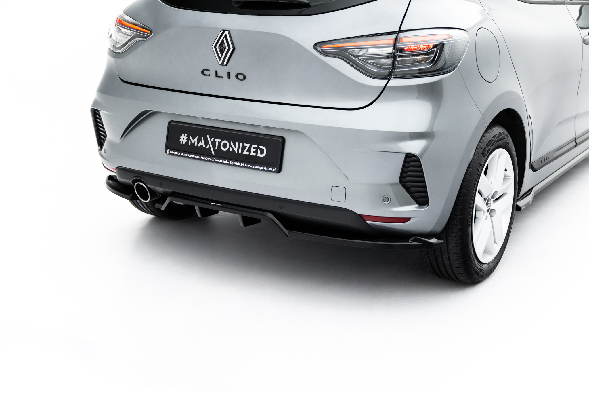 REAR SPLITTER (WITH VERTICAL BARS) SUITABLE FOR RENAULT CLIO MK5 FACELIFT – MAXTON DESIGN - 5