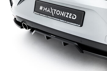 REAR SPLITTER (WITH VERTICAL BARS) SUITABLE FOR RENAULT CLIO MK5 FACELIFT – MAXTON DESIGN