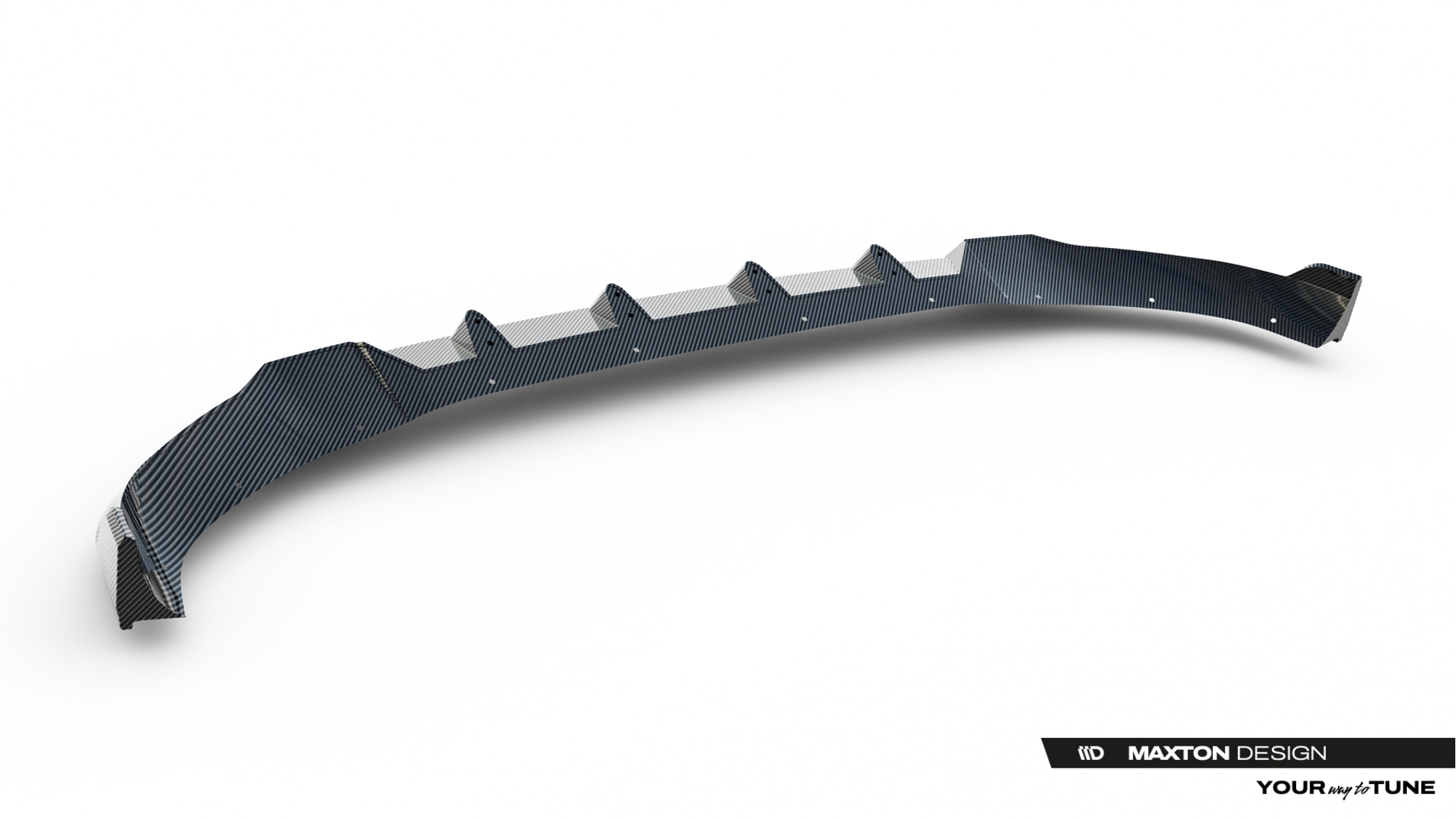 PREPREG CARBON FIBER FRONT SPLITTER SUITABLE FOR BMW X7 M-PACK G07 – MAXTON DESIGN - 6