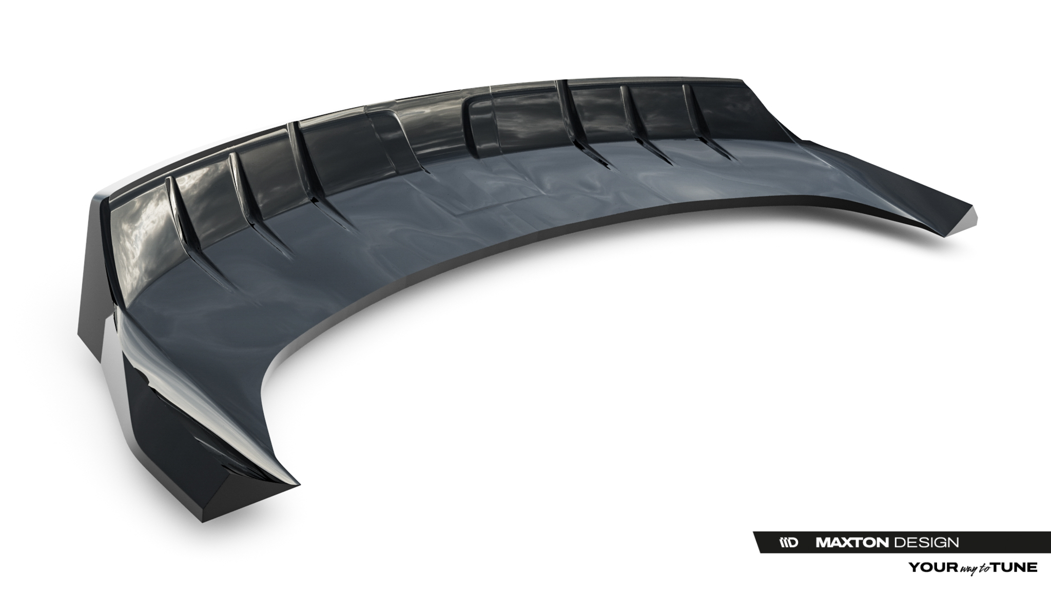 REAR SPLITTER (WITH VERTICAL BARS) SUITABLE FOR BYD SEALION 7 MK1 – MAXTON DESIGN - 3