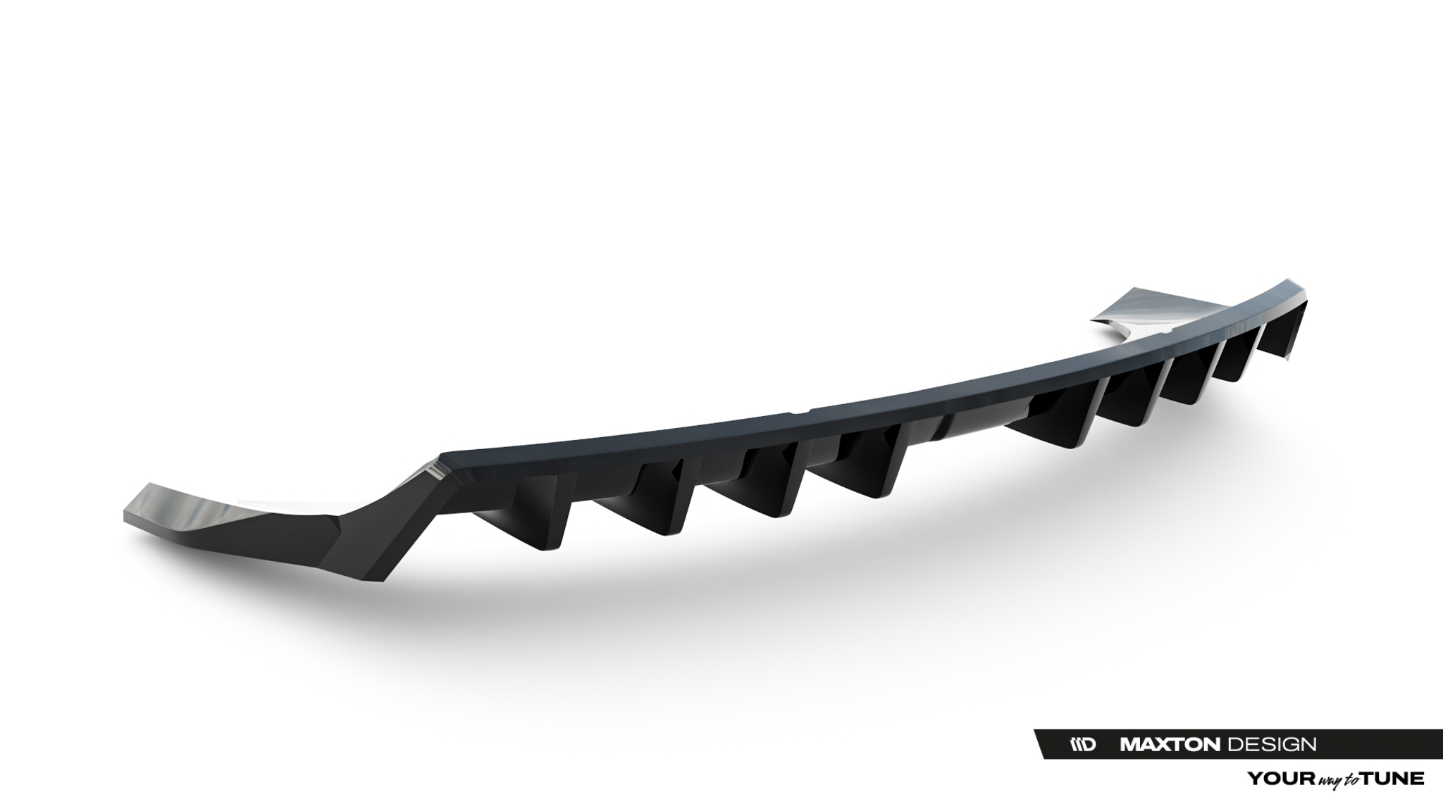 REAR SPLITTER (WITH VERTICAL BARS) SUITABLE FOR BYD SEALION 7 MK1 – MAXTON DESIGN - 4