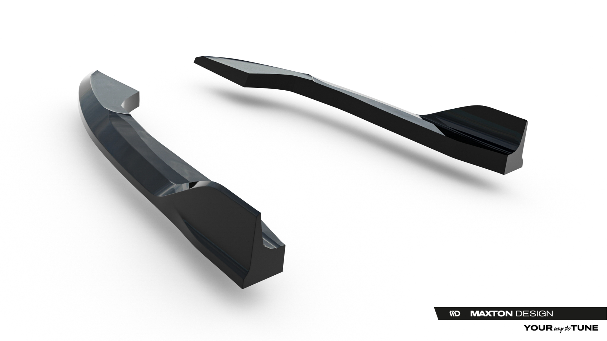 REAR SIDE SPLITTERS V.1 SUITABLE FOR VOLKSWAGEN GOLF R VARIANT MK8 / MK8 FACELIFT – MAXTON DESIGN - 4