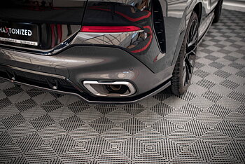 Central Rear Splitter (Vertical Bars) V.2 BMW X6 M-Pack G06