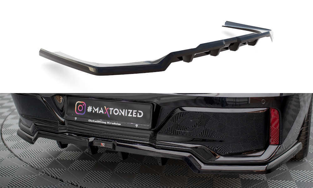 Central Rear Splitter (Vertical Bars) BMW 7 M-Pack G70