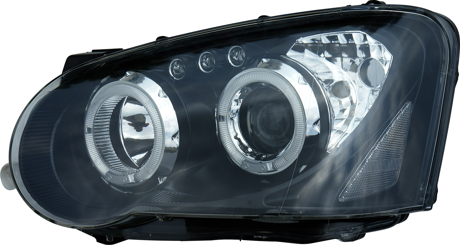 SUBARU IMPREZA GD 03-05 ANGEL EYE HEADLIGHTS BLACK V1