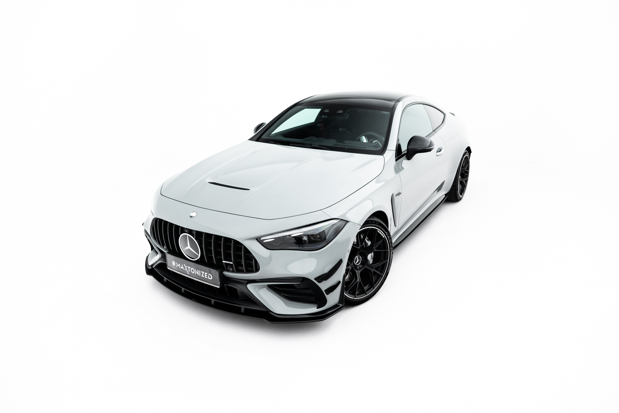 STREET PRO FRONT SPLITTER SUITABLE FOR MERCEDES-AMG CLE 53 AERO C236 – MAXTON DESIGN