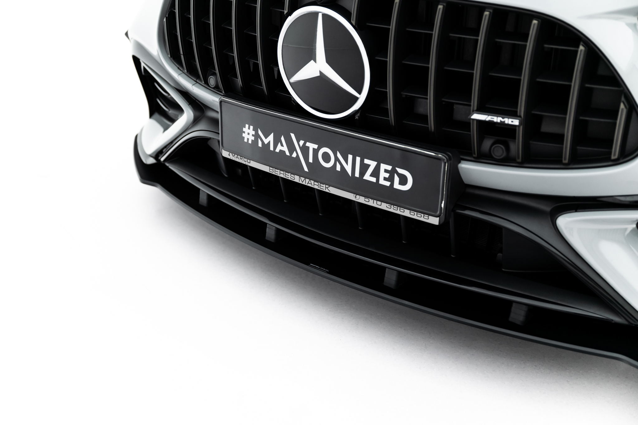 STREET PRO FRONT SPLITTER SUITABLE FOR MERCEDES-AMG CLE 53 AERO C236 – MAXTON DESIGN - 2