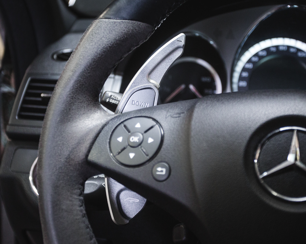 AGENCY POWER PADDLE SHIFTER EXTENSIONS BRIGHT SILVER MERCEDES BENZ AMG