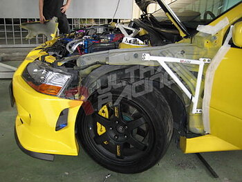MITSUBISHI EVO 7 ULTRARACING 2-POINT FENDER BRACKETS