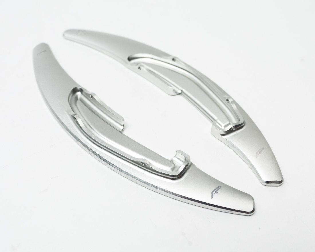 AGENCY POWER PADDLE SHIFTER EXTENSIONS BRIGHT SILVER BMW F SERIES M MODELS - 2