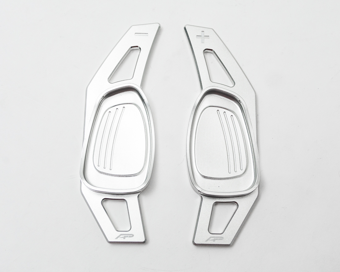 AGENCY POWER PADDLE SHIFTER EXTENSIONS BRIGHT SILVER AUDI S AND RS - 5