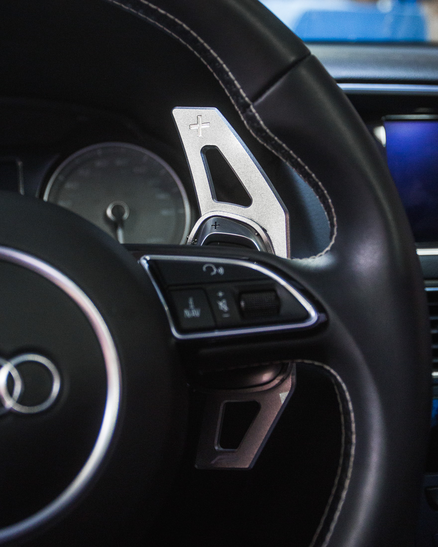 AGENCY POWER PADDLE SHIFTER EXTENSIONS BRIGHT SILVER AUDI S AND RS - 2