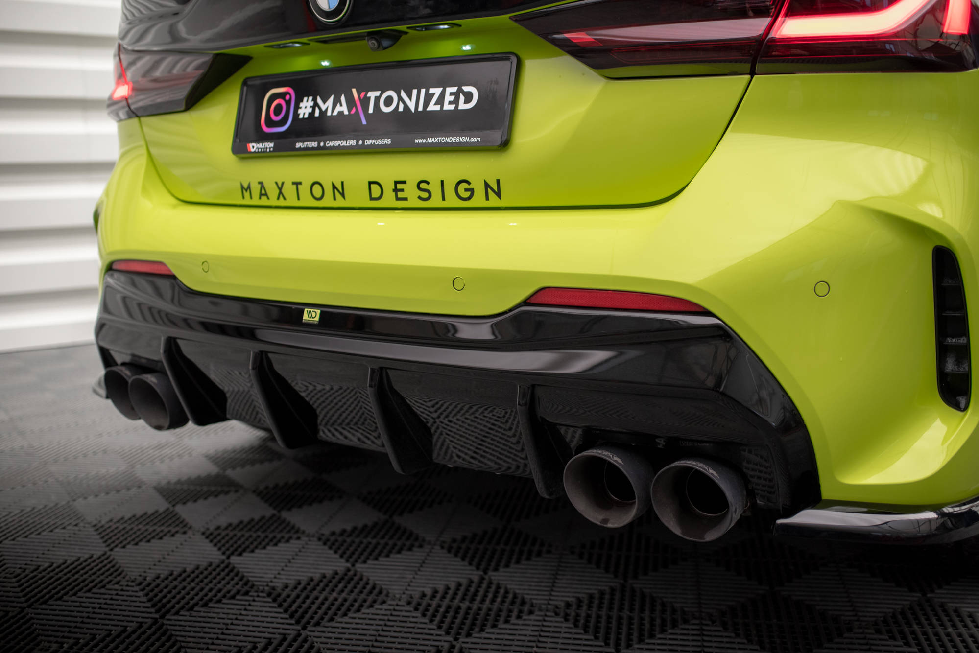 Rear Valance V.3 BMW 1 F40 M-Sport / M135i (Double Exhaust Version) - 4