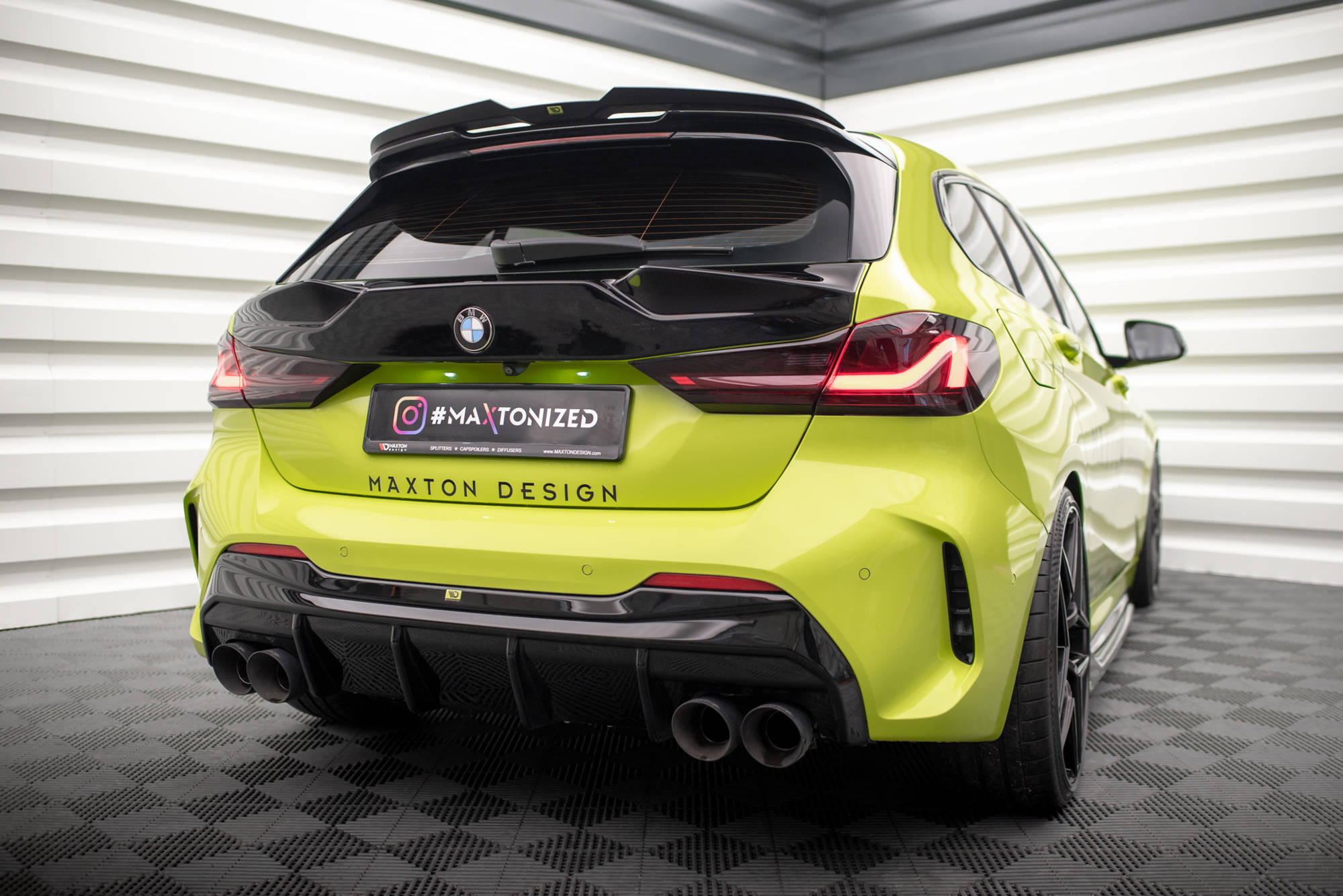 Rear Valance V.3 BMW 1 F40 M-Sport / M135i (Double Exhaust Version) - 6