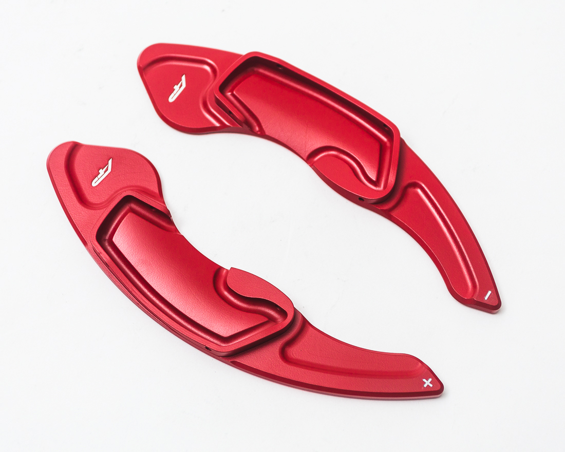AGENCY POWER PADDLE SHIFTER EXTENSIONS RED SUBARU ALL MODELS - 3