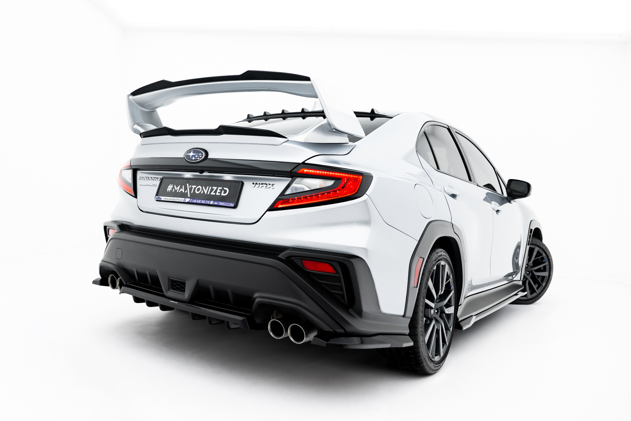 UPPER SPOILER CAP SUITABLE FOR SUBARU WRX STI MK2 – MAXTON DESIGN - 3