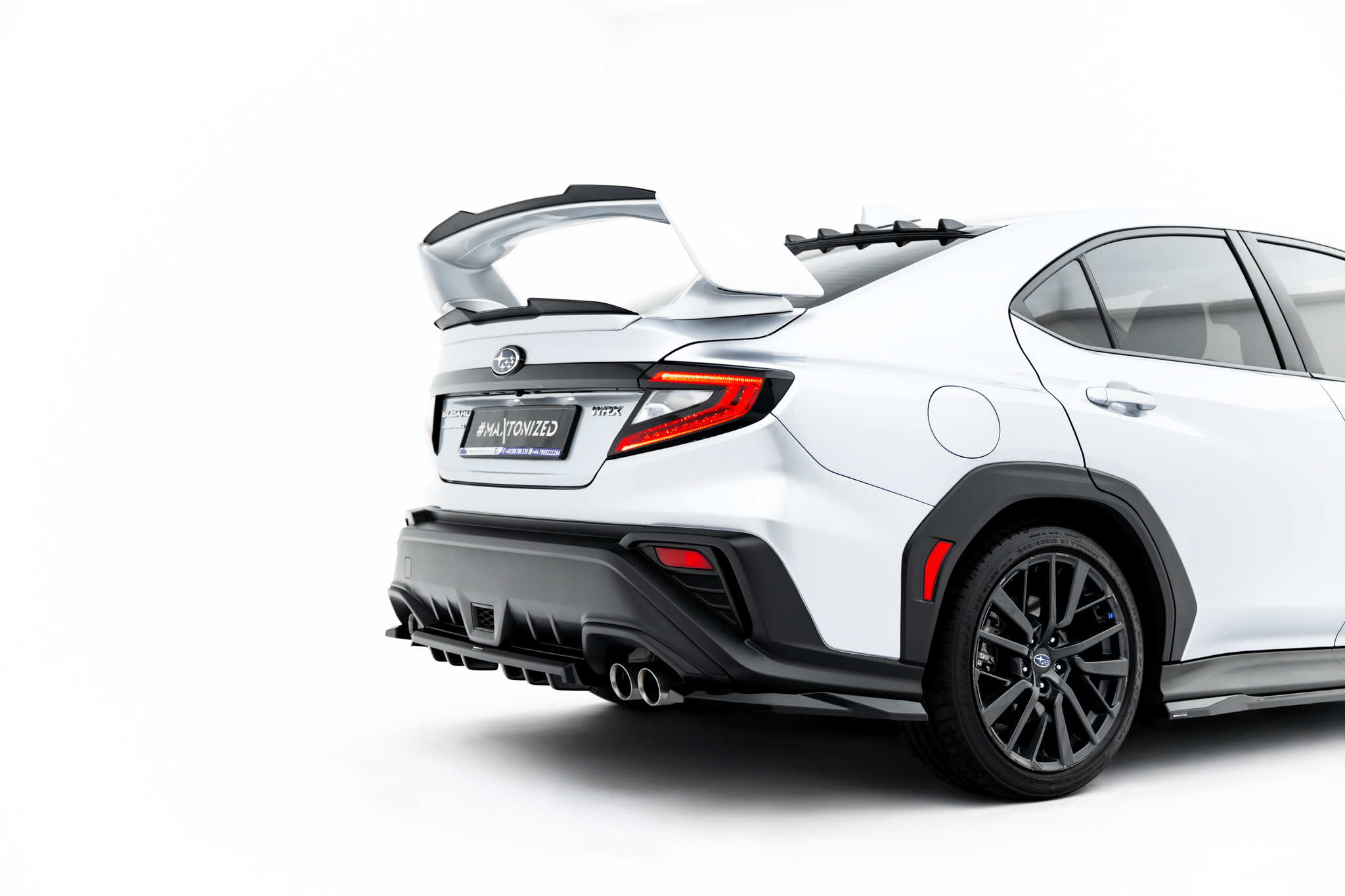 REAR SPLITTER (WITH VERTICAL BARS) SUITABLE FOR SUBARU WRX STI MK2 – MAXTON DESIGN - 3