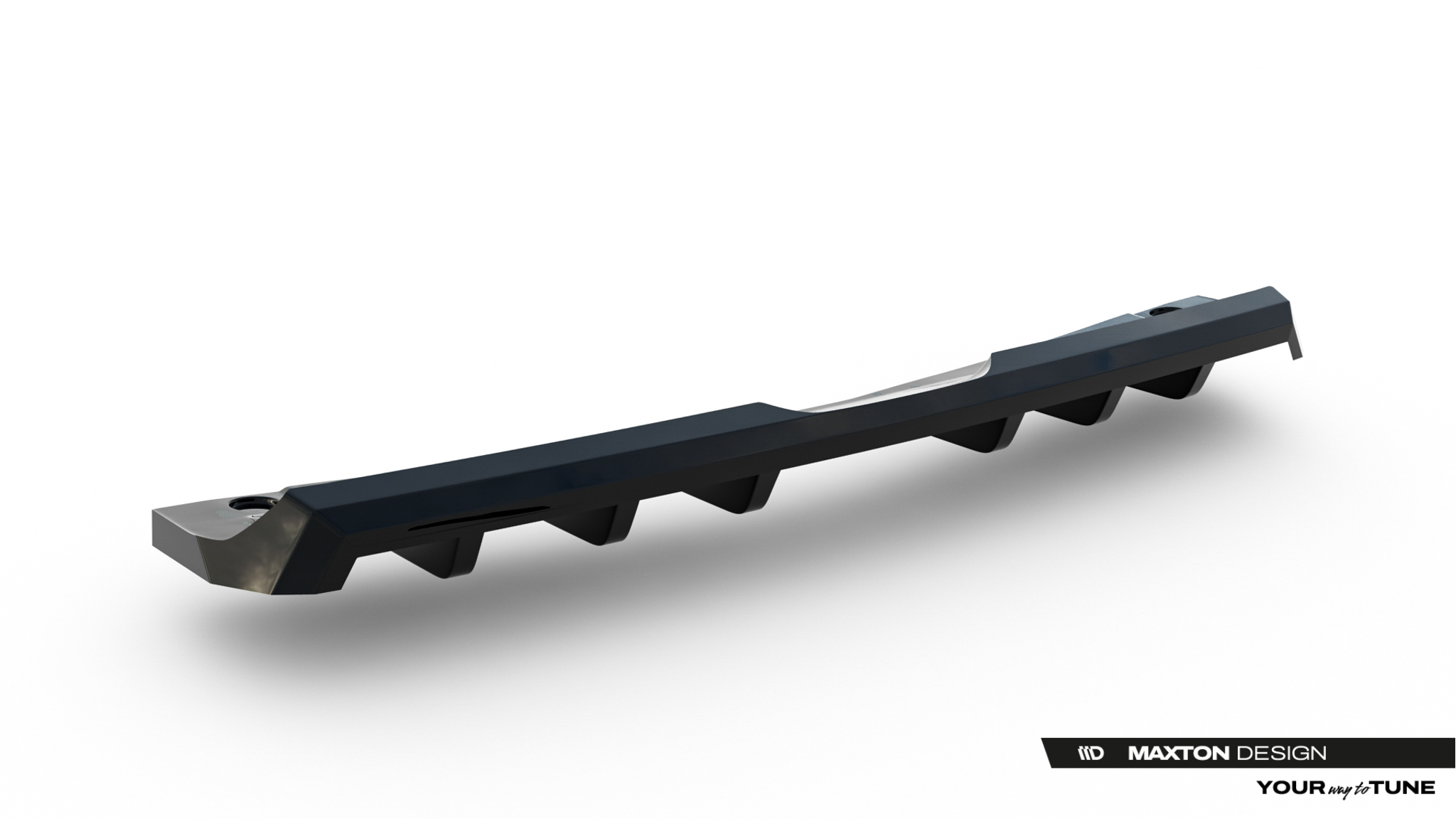 REAR SPLITTER (WITH VERTICAL BARS) SUITABLE FOR SUBARU WRX STI MK2 – MAXTON DESIGN - 2