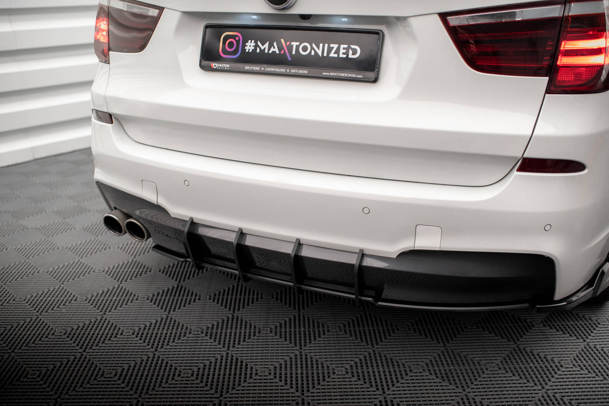 STREET PRO REAR DIFFUSER SUITABLE FOR BMW X3 M-PACK F25 – MAXTON DESIGN - 4